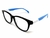 Armação de Óculos De Grau Cayo Blanco cb_182952, modelo infantil, armação em policarbonato na cor preta com haste azul e branco - comprar online