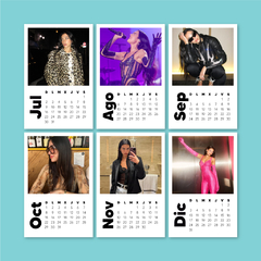 Calendario Dua Lipa en internet