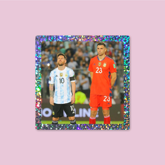 Sticker Lionel Messi & Dibu Martínez