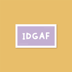 Sticker IDGAF | Dua Lipa