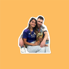Sticker Lionel Messi & Antonela Roccuzzo