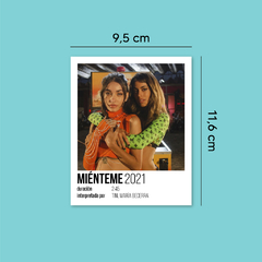 Polaroid Miénteme | Tini & María Becerra en internet
