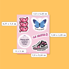 Planchita de Stickers Tini XL - comprar online