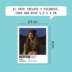 Pack 9 Polaroid (6,5 x 8 cm) | Miénteme | Tini & María Becerra - comprar online