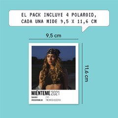 Pack 4 Polaroid (9,5 x 11,6 cm) | Miénteme | Tini - comprar online