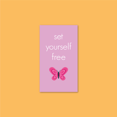 Sticker Set Yourself Free