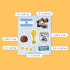 Planchita de Stickers Argentina - comprar online