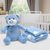 Kit Manta Microfibra com Bichinho de Pelúcia Urso Azul Baby - comprar online