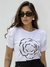 T-SHIRT MALHA ESTAMPA FLOR LF