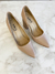 Scarpin Ana, cor nude, em couro - comprar online