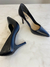 Scarpin Maria, cor preta, em couro, salto 8cm - loja online