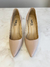 Scarpin Maria, cor nude, em couro, salto 8cm - comprar online