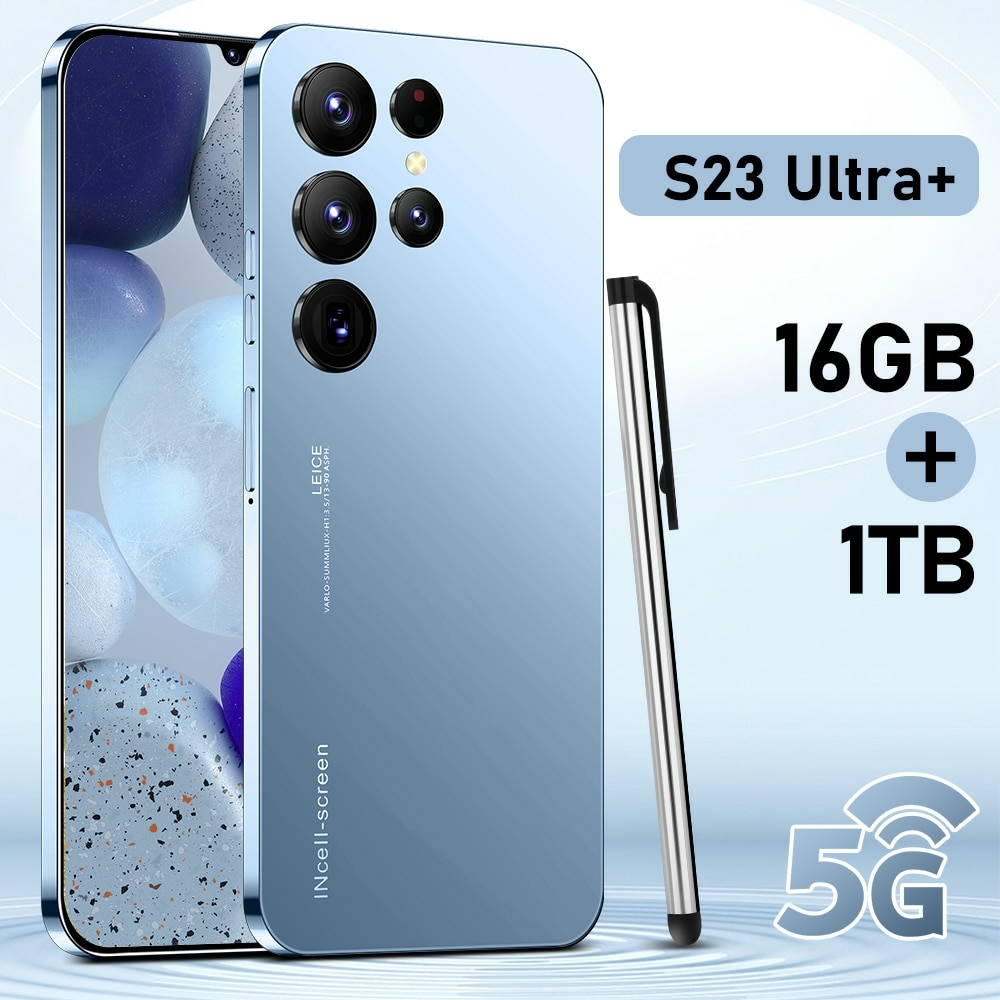 Smartphone S23 Ultra 7.0 Hd Camera 5g Internet Celulares 16gb+1t