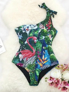 Monokini Tropical vibes Flamingo