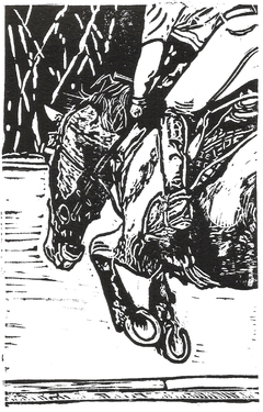 "Show Jumper" Linograbado - comprar en línea