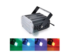 Mini Flash Led Multicolor Audiorritmica 24 Led 220v 10w
