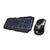 COMBO TECLADO E MOUSE GAMER PRETO LED AZUL USB GK1100 HP - comprar online