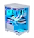 GABINETE GAMER AQUARIO POSEIDON ATX BRANCO CG-W1G4 K-MEX na internet