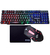 KIT GAMER TECLADO + MOUSE + PAD PRETO KM52+MOA8+FX-X2218 K-MEX