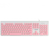 TECLADO DYNAMIC MULTIMIDIA CIRCLE DC120R USB ROSA 65407 VINIK