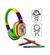 HEADPHONE INFANTIL TOON HP302 ROXO/VERDE 48.5938 OEX