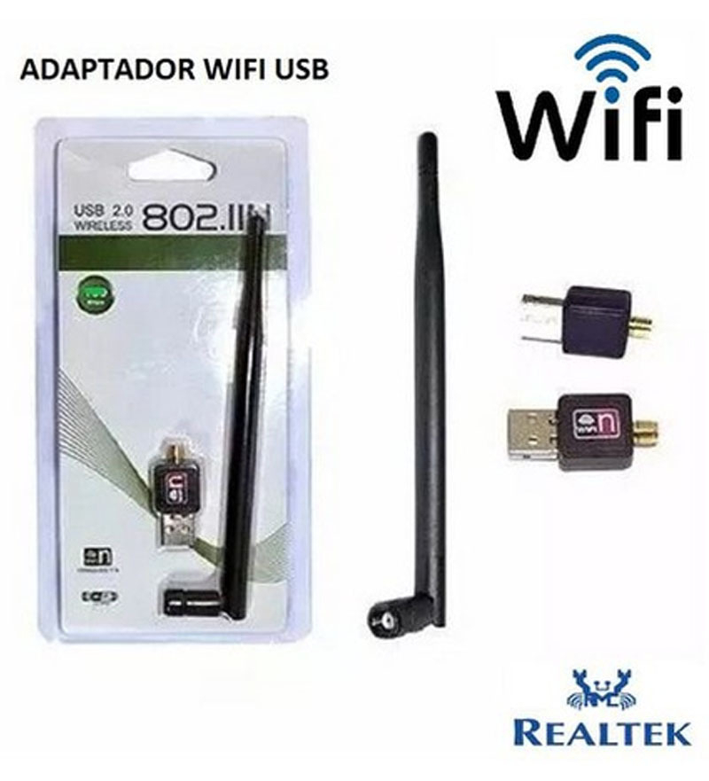 Receptor Wifi Usb Adaptador Nano Antena Placa De Red Wireles