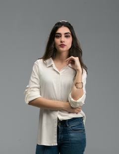 Blusa Viscolinho com Elastano Lisa