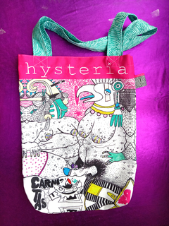 Totebag full print de las portadas de Hysteria! Revista