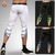 Calça esportiva masculina, legging para corrida, academia, esportes, exercício.