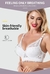 Sutiã sexy plus size, bralette crop sem alça, lingerie em renda