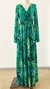 Vestido floral impressão boho maxi sexy primavera verão - comprar online