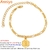 Anniyo 21cm + 10cm / A-Z Iniciais de nomes para mulheres utilizar em tornozelos - Fashion Foot Chain Girl #105906 - comprar online