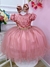 Vestido Infantil Rose Peito e Cinto com Strass de Renda Tamanho:3 (2192RE3) - comprar online