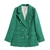 Blazer Houndstooth para mulheres manga longa vintage - Proline Shop