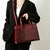 Bolsa feminina, estilo couro de crocodilo - Crossbody - comprar online