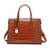 Bolsa feminina, estilo couro de crocodilo - Crossbody - comprar online