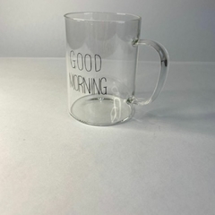 TAZA VIDRIO GOOD MORNING - comprar online