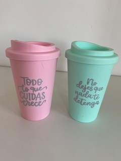 VASO TERMICO C/ frase motivacional - tienda online