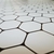Vinilo de pared hexagonal blanco 100x70 cm. - comprar online