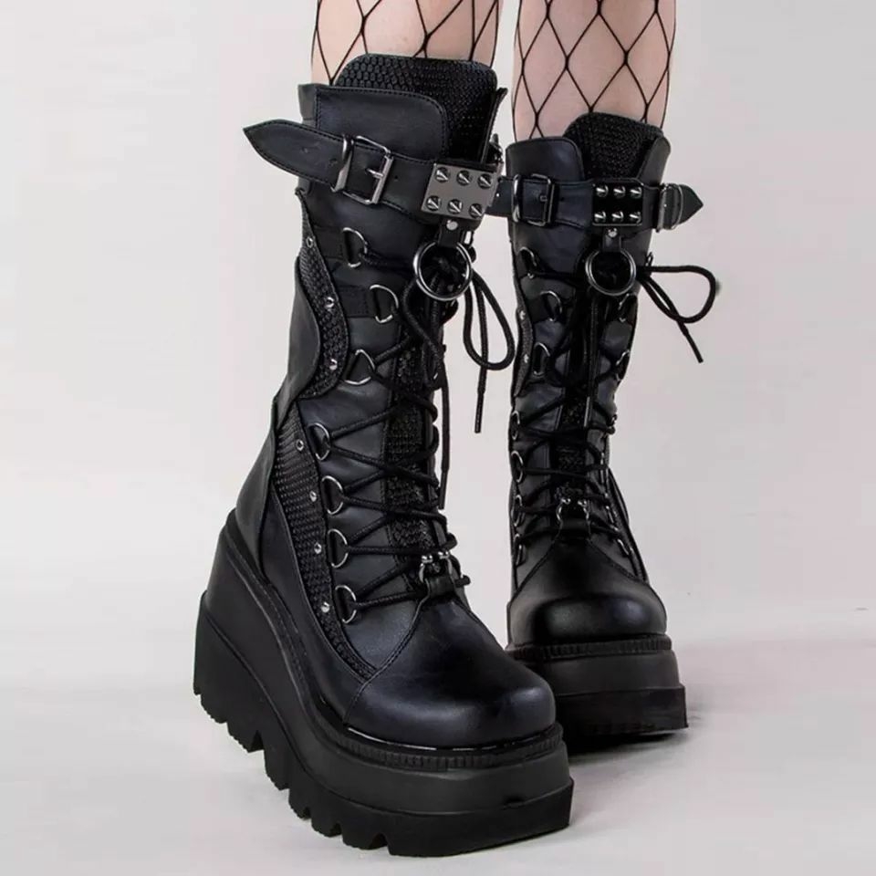 Botas 2025 punk plataforma