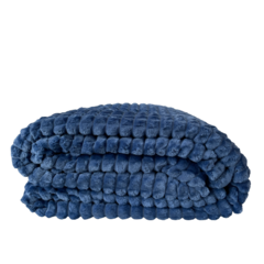 Cobertor King Mont Blanc Azul Marinho - comprar online