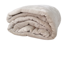 Cobertor King Mink Bege - loja online