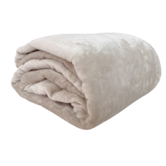 Cobertor King Mink Bege - comprar online
