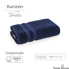Toalha de Rosto Unika Azul Marinho - comprar online