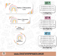 Kit Etiqueta Escolar - Arco Íris - comprar online