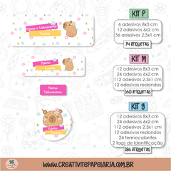 Kit Etiqueta Escolar - Capivara - comprar online