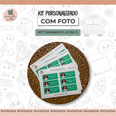 Kit Personalizado de Etiquetas Escolares - Com foto - comprar online