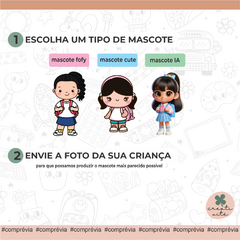 Kit Personalizado de Etiquetas Escolares - Mascotinhas na internet