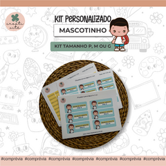 Kit Personalizado de Etiquetas Escolares - Mascotinhos - comprar online