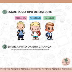 Kit Personalizado de Etiquetas Escolares - Mascotinhos na internet